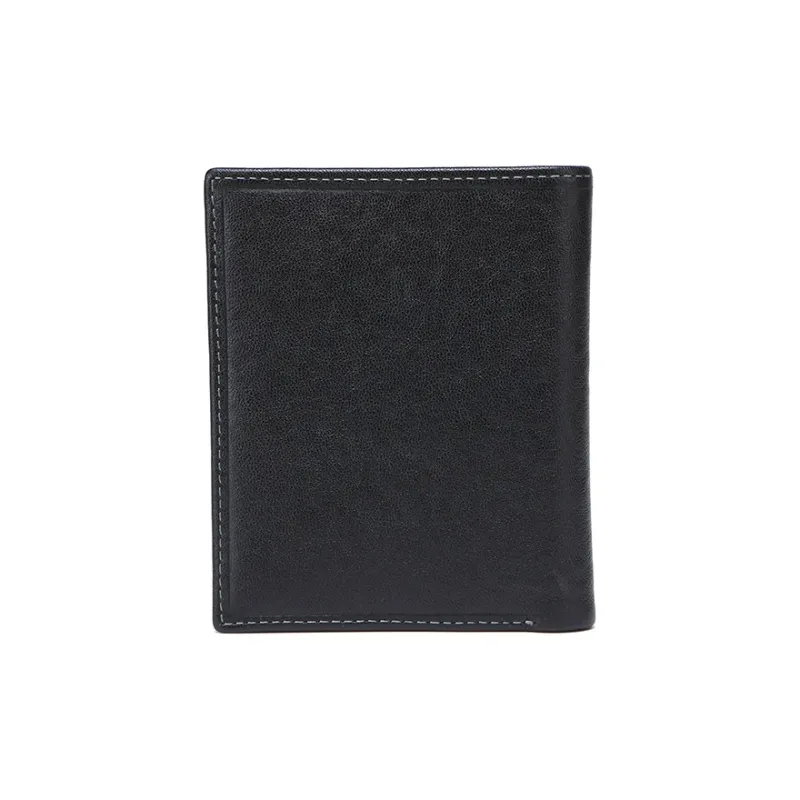 SEPTWOLVES Top Grain Cow Leather Wallet Regular Men's Black-9