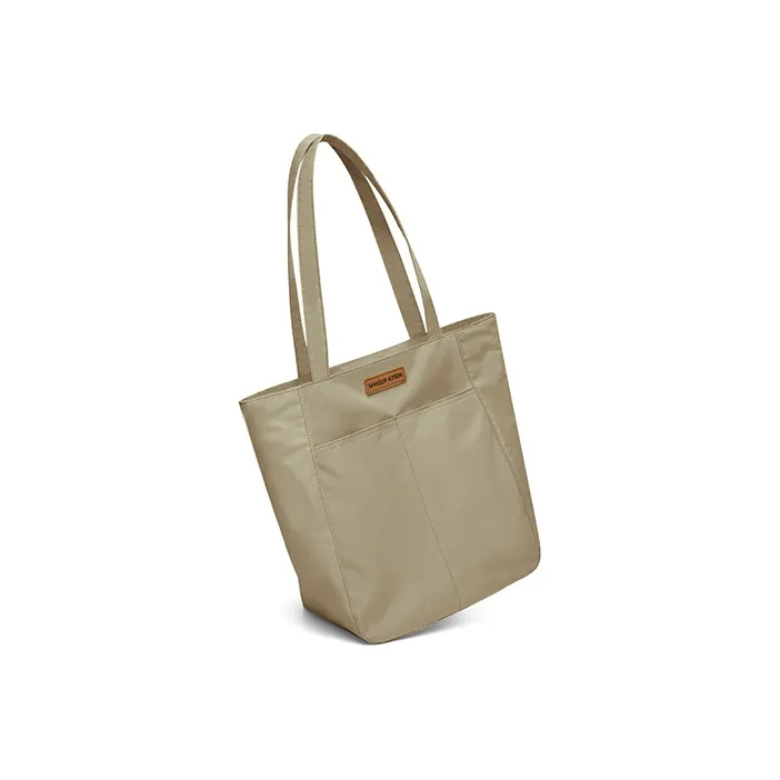 MAKEUP KITTEN Nylon Fabric Shoulder Bag Large Size Women's Light Apricot-2