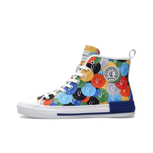 Cabbeen Canvas Shoes Men High-Top