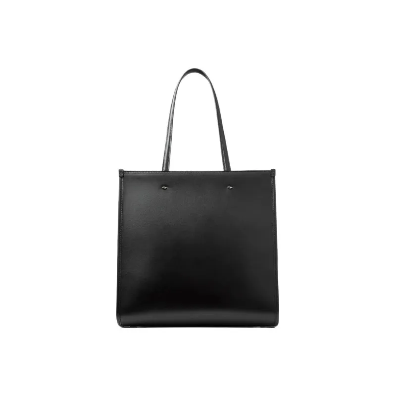 Jimmy Choo Leather Tote Bag Shopping Bag Shoulder Bag Handbag Regular Women's Black-4