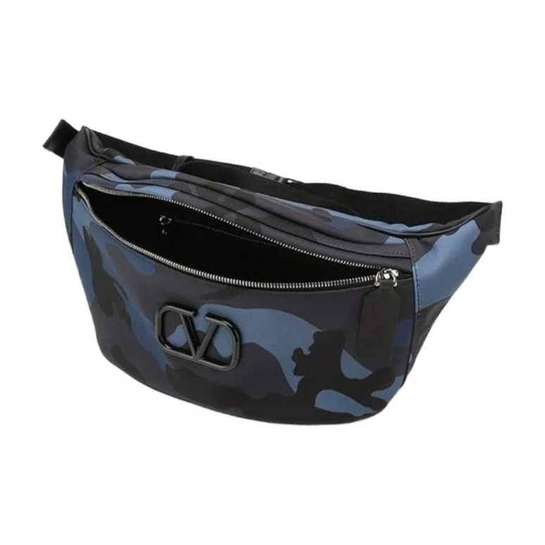 Valentino Nylon Crossbody Bags Fanny Pack Regular Men's Blue/Camouflage-3
