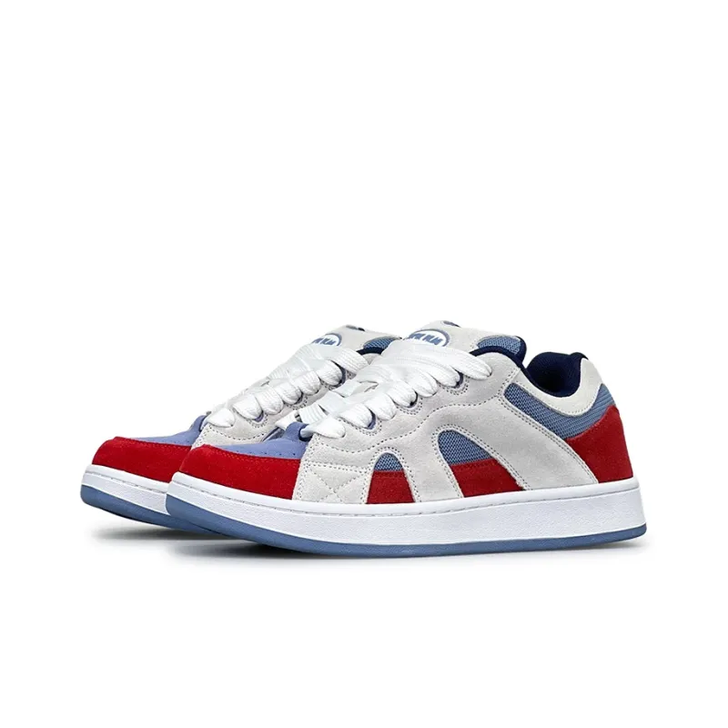 LuzaoT SUPER DRAG Anti Slip Wear Resistant Low Top Skateboard Shoes Unisex Mario-2