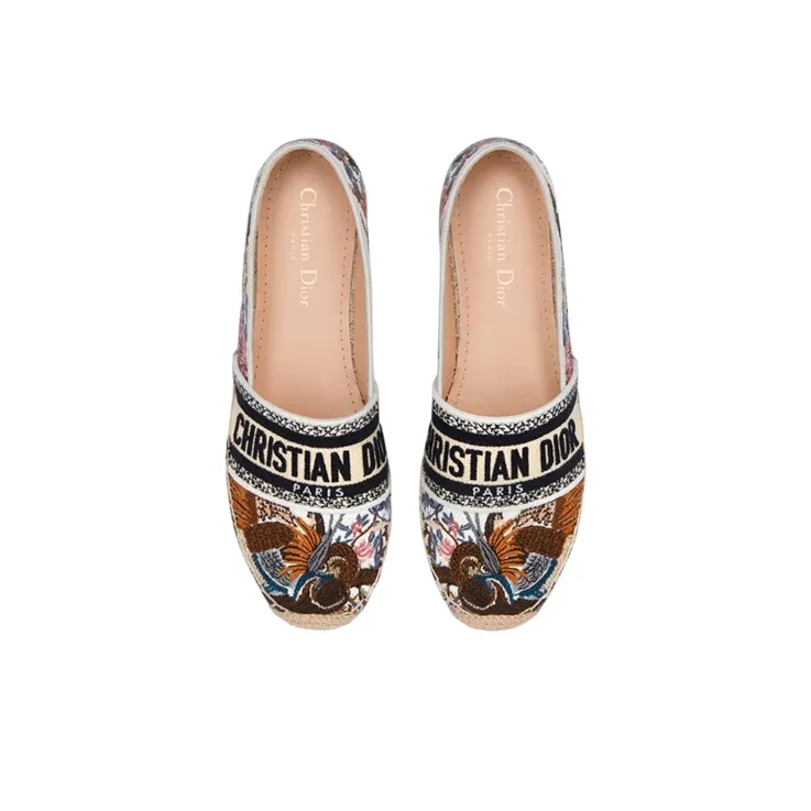 DIOR Granville Flat Shoes Women's Beige-3