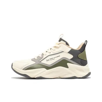 361° Cushioning Wear Resistant Low Top Running Shoes Men's Greige