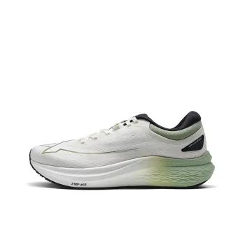 XTEP Anti Slip Wear Resistant Low Top Running Shoes Men's Sail White/Mountain Green
