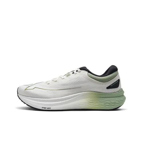 XTEP Lingbu Running Shoes Men Low-Top Sail White/Mountain Green