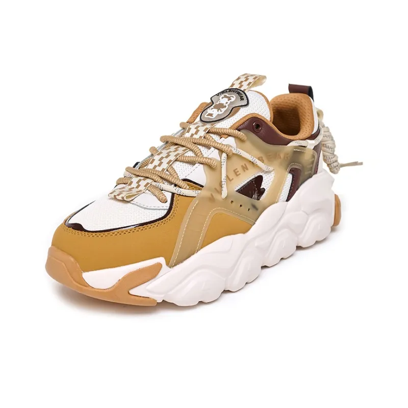 Violentbear Cushioning, Slip Resistant, And Abrasion Resistant Low Top Chunky Sneakers Unisex White Green-11