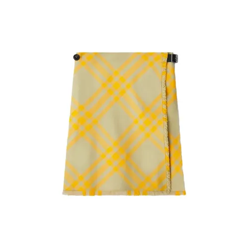 Burberry Casual Short Skirts Women's Yellow