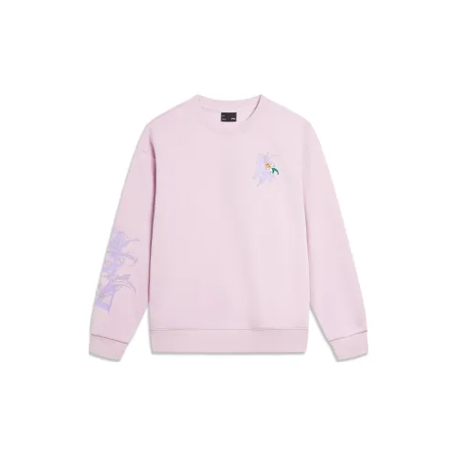 LINING Sports Life Collection Sweatshirts Women's Dusty Pink Purple