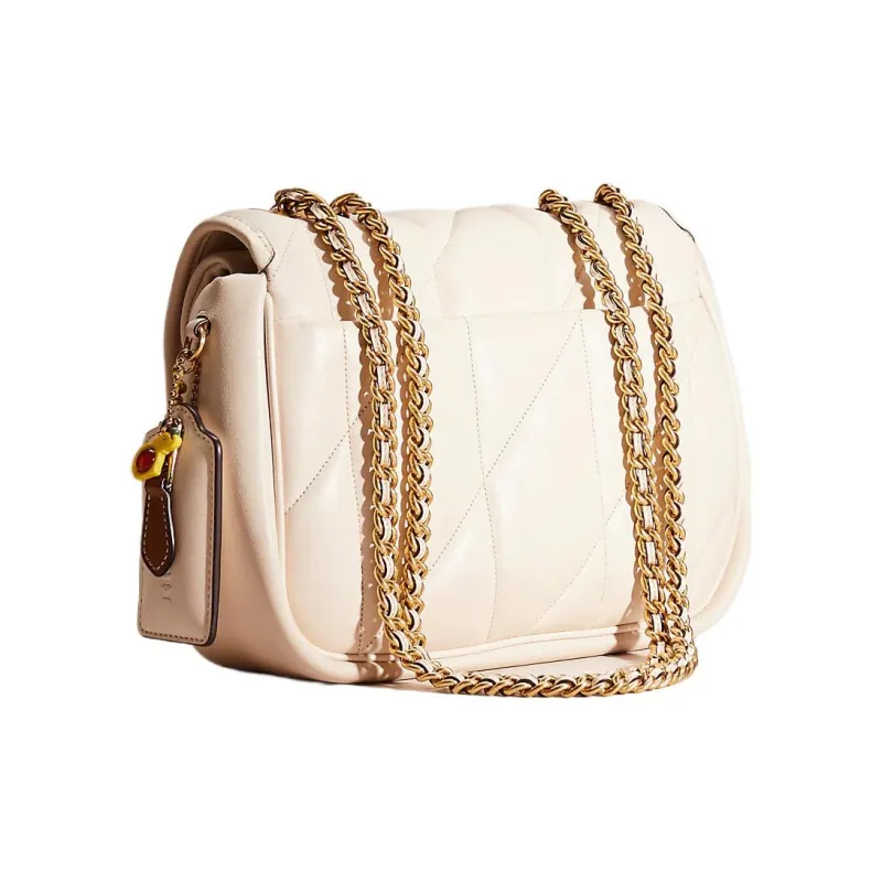 COACH Madison Leather Pillow Bag Handbag Shoulder Bag Medium Size Women's White-2