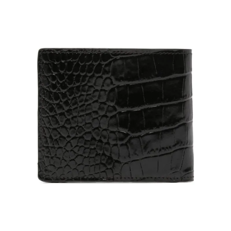VERSACE MEDUSA BIGGIE Series Calfskin Wallet Men's Black-2