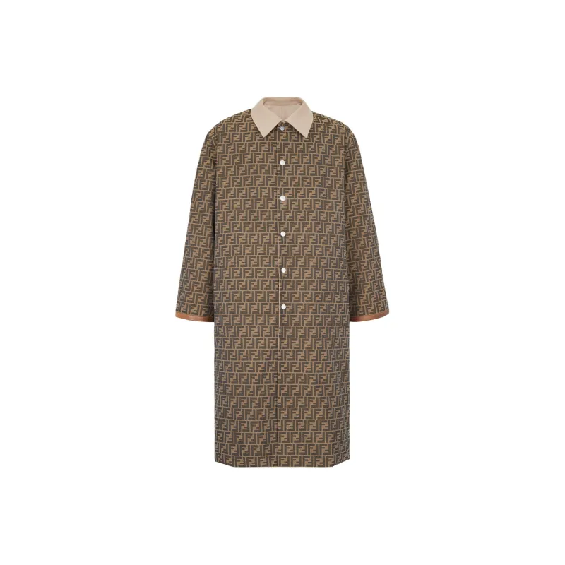 FENDI Button up Mid length Trench Coat-1