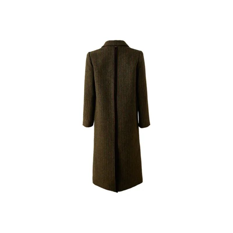 ELLE Coats Women's Coffee Plaid-1