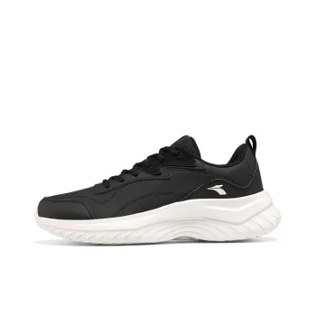 361° Wear Resistant Low Top Running Shoes Men's Black White