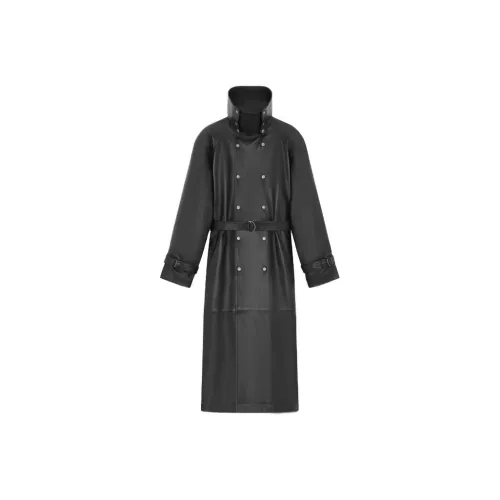 SAINT LAURENT Trench Coats Men Black