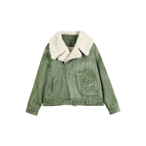 ELF SACK Jackets Women's Denim Gray Green