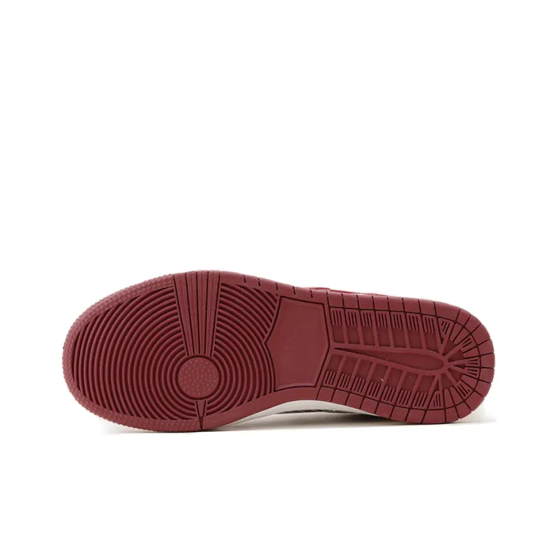 MR.A Low Top Skateboard Shoes Unisex Burgundy-2
