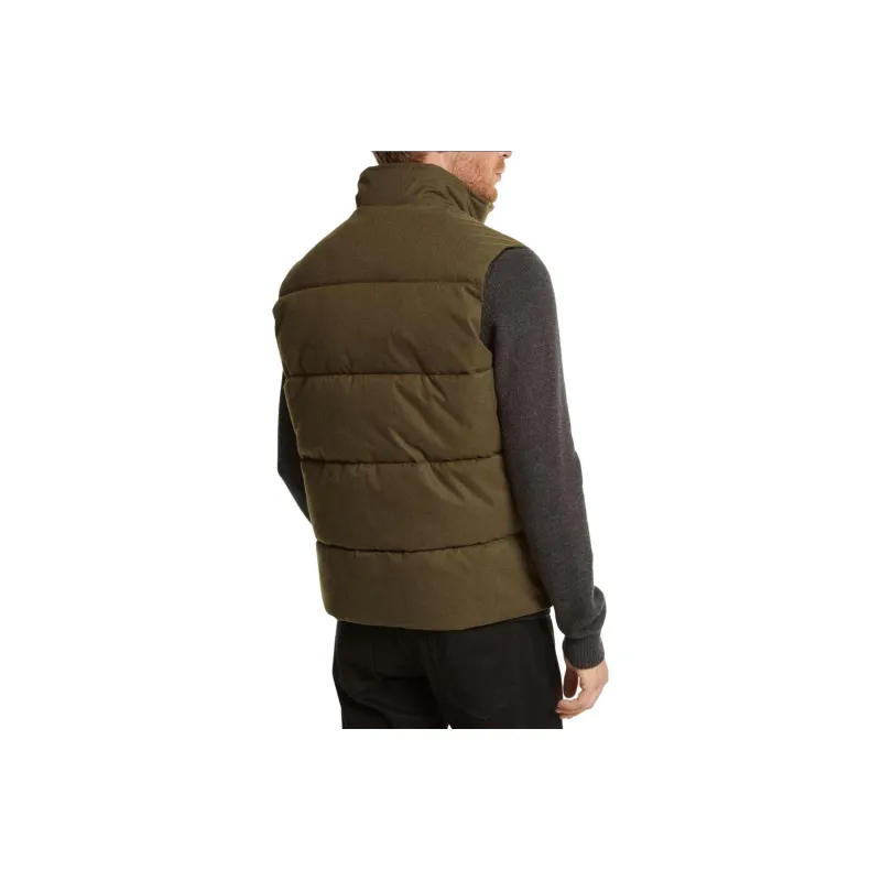 MICHAEL KORS Vests Men Olive Green-1