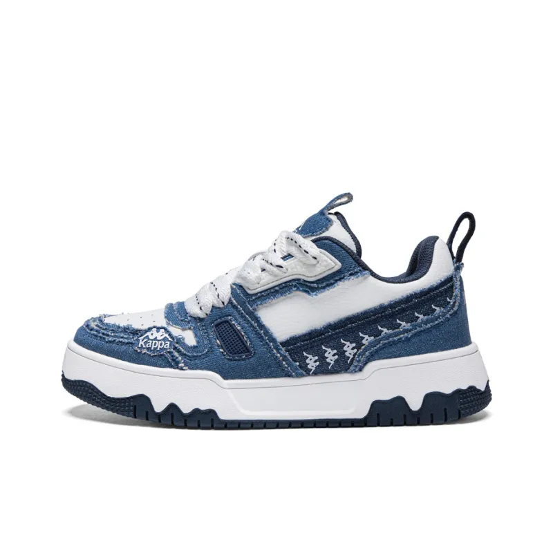 Kappa Low-Top Skateboard Shoes Unisex White Blue-0