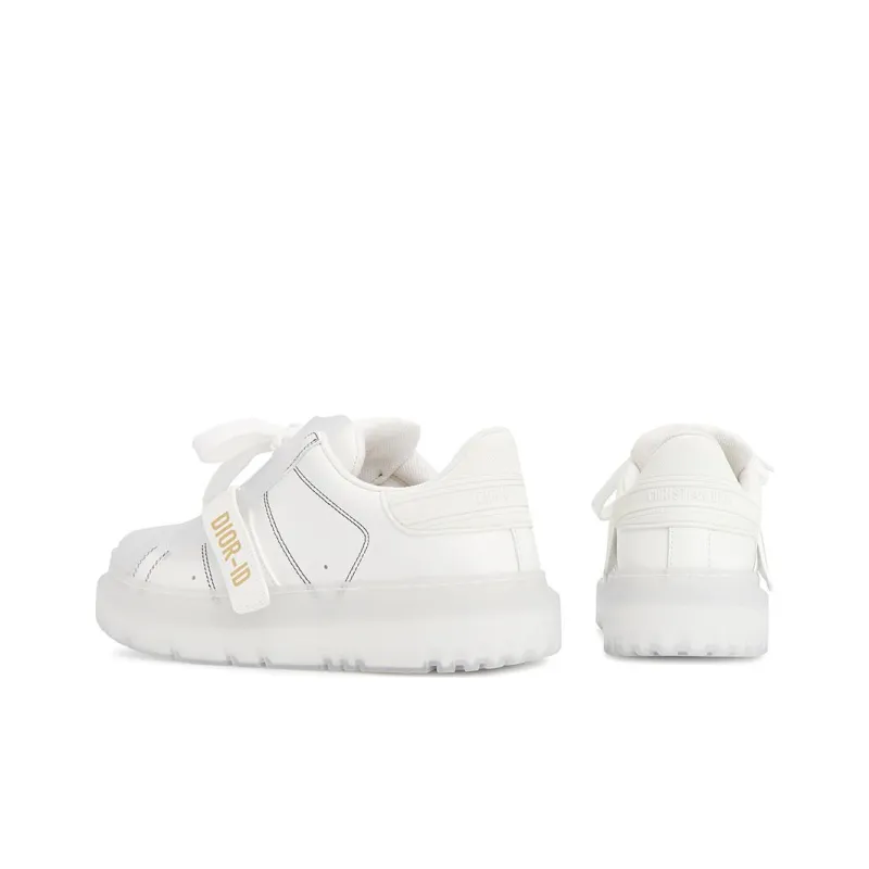 DIOR ID Shell Shoes Low Top Stylish Skateboarding Shoes Women's White-4