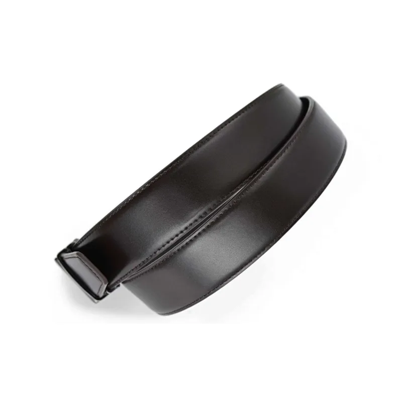 PEDRO Minimalist Casual Automatic Buckle Belt Calfskin Leather Belts Men's Width 3.5CM-3