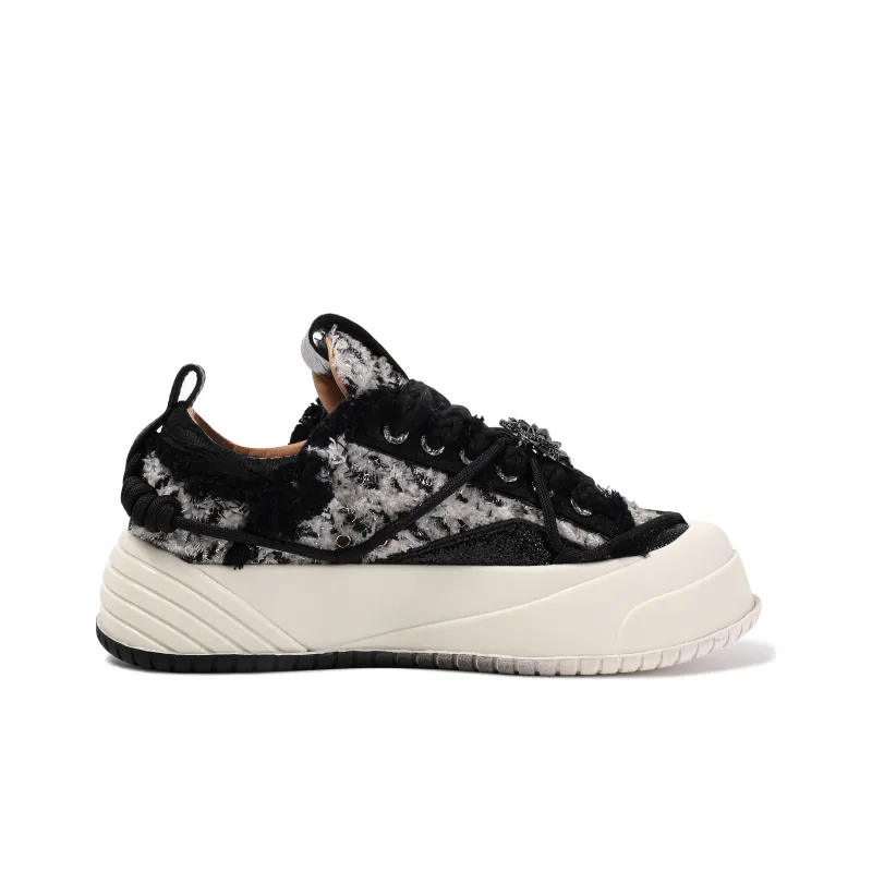 ON MAX Paper Airplane Series Skateboard Shoes Unisex Low Top Black/White-2