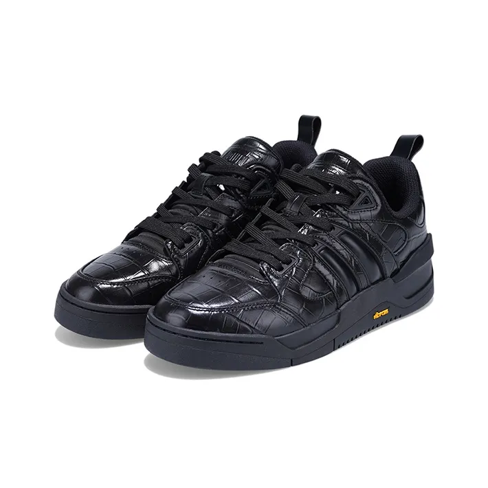 Palladium Paladin Anti Slip Wear Resistant Low Top Skateboard Shoes Men's Black-2
