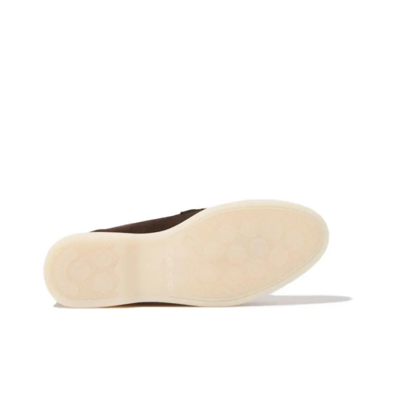 SCAROSSO Leandra Tassel detail Suede Loafers Women's-4