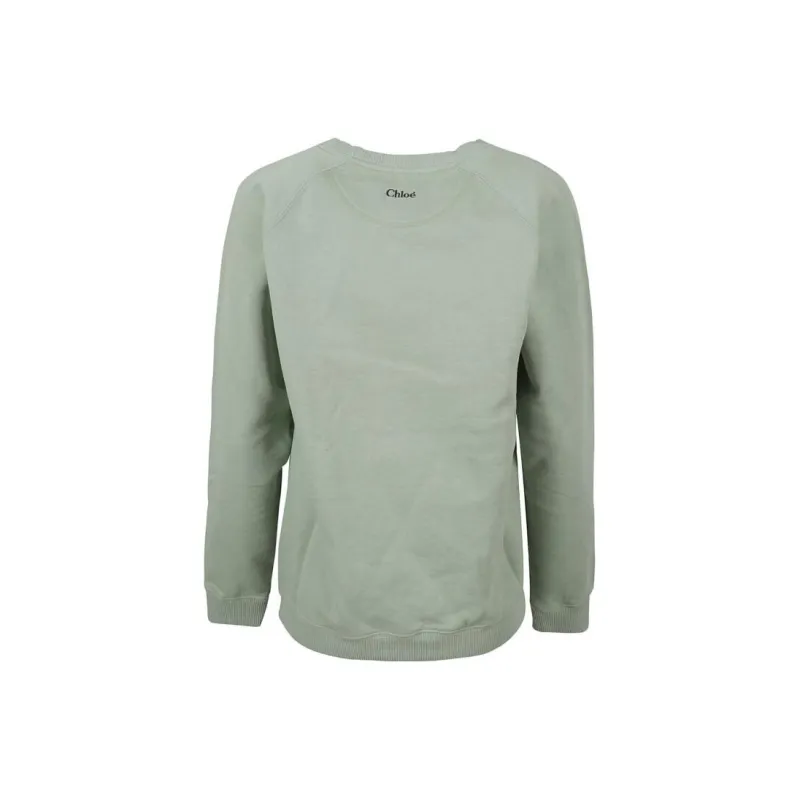 Chloé Logo Embroidered Crewneck Sweatshirt-1