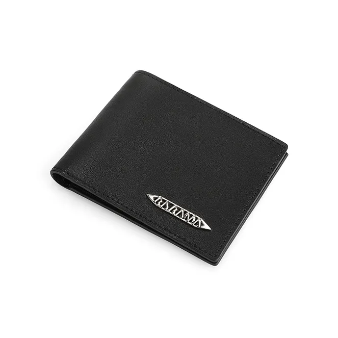 BABAMA Cow Leather Wallet Regular Unisex Black-1