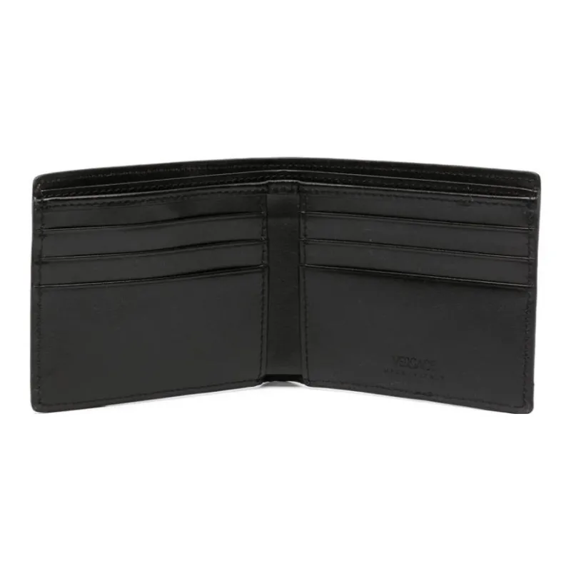 VERSACE MEDUSA BIGGIE Series Calfskin Wallet Men's Black-3