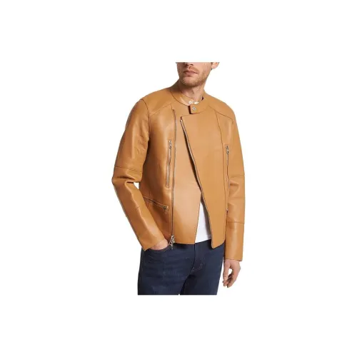 MICHAEL KORS Jackets Men Peanut Butter Color