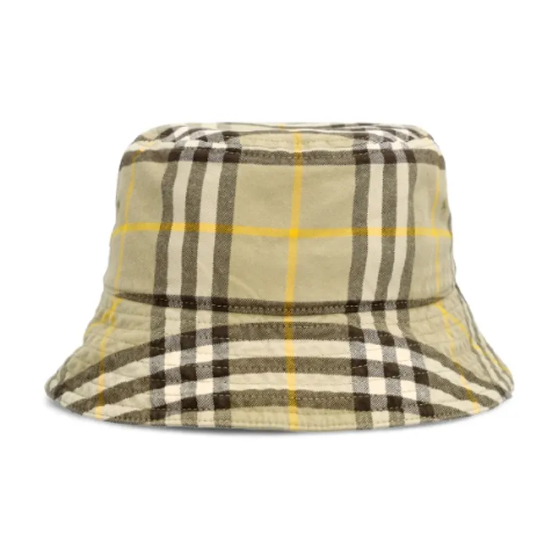 Burberry Checked Bucket Hat-0