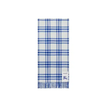Burberry Ekd Plaid Cashmere Scarf