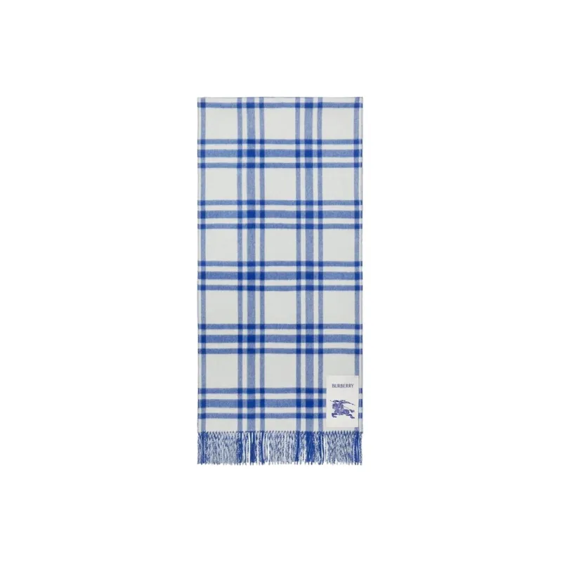 Burberry Ekd Plaid Cashmere Scarf-0