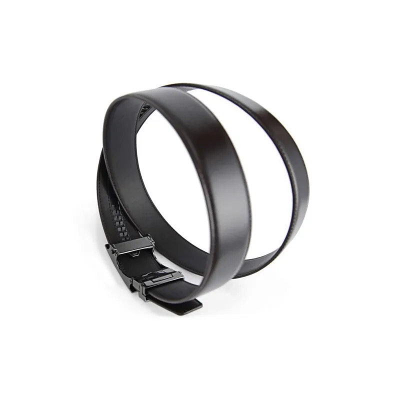 PEDRO Minimalist Casual Automatic Buckle Belt Calfskin Leather Belts Men's Width 3.5CM-2