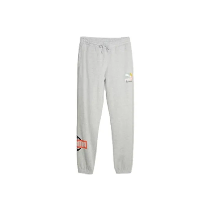 PUMA CLASSICS Knitted Sweatpants Men Gray-1
