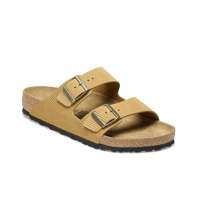 Birkenstock Arizona Embossed Corduroy Suede Cork Brown-1