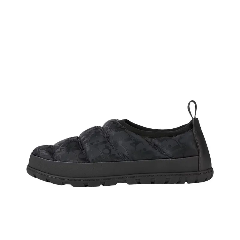 DIOR Snow Slipper Black Oblique Technical Fabric-0