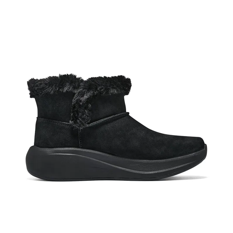 Skechers Max Cushioning Essential Warm And Wear Resistant Crew Snow Boots Women's Black-1
