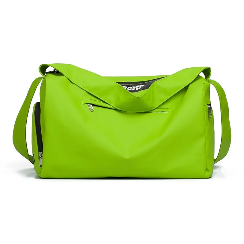 LOVERPUSS Polyester Portable Crossbody Travel Bag Storage Swim Bag Beach Bag Gym Bag Medium Size Unisex Multicolor-3
