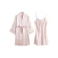 020636 Gray Pink[100% mulberry silk]Two-Piece Set