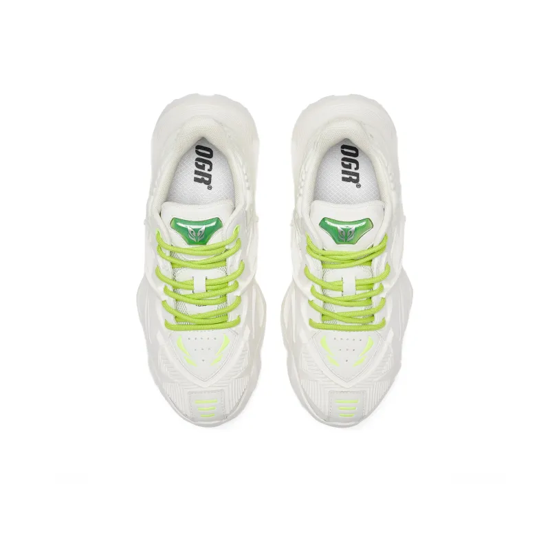 OGR Mecha Classic 2.0 Collection Low-Top Chunky Sneakers Unisex White-3