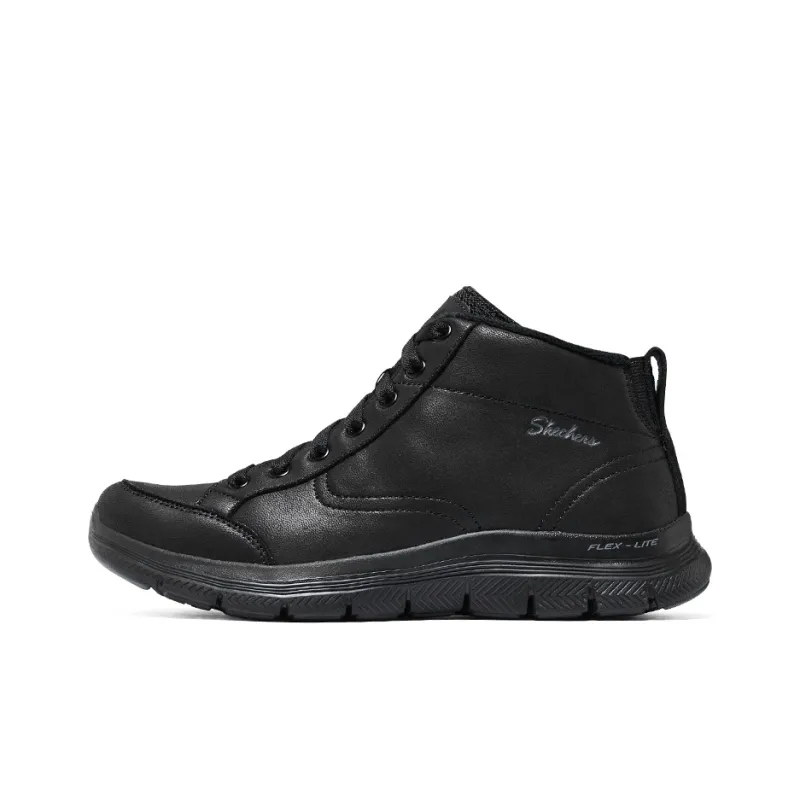 Skechers Flex Appeal 4.0 Warm And Wear Resistant Crew Snow Boots Women's Black-0