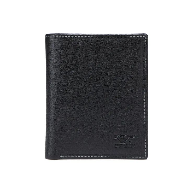 SEPTWOLVES Top Grain Cow Leather Wallet Regular Men's Black-6