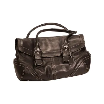 COACH Soho Leather Handbag Shoulder Bag Crossbody Bag Large Size Unisex Mahogany