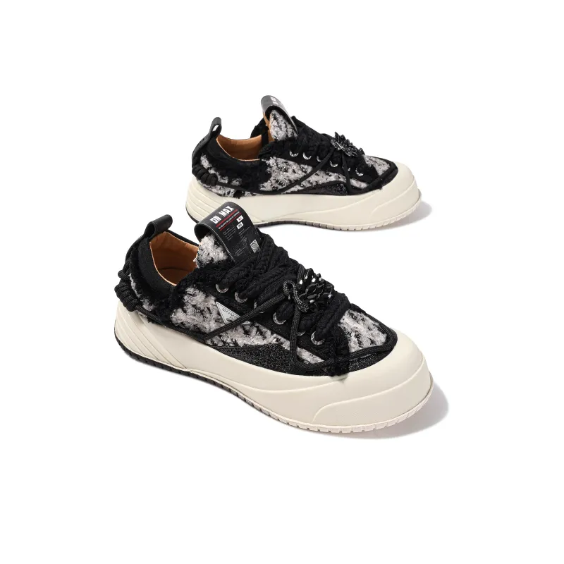 ON MAX Paper Airplane Series Skateboard Shoes Unisex Low Top Black/White-1