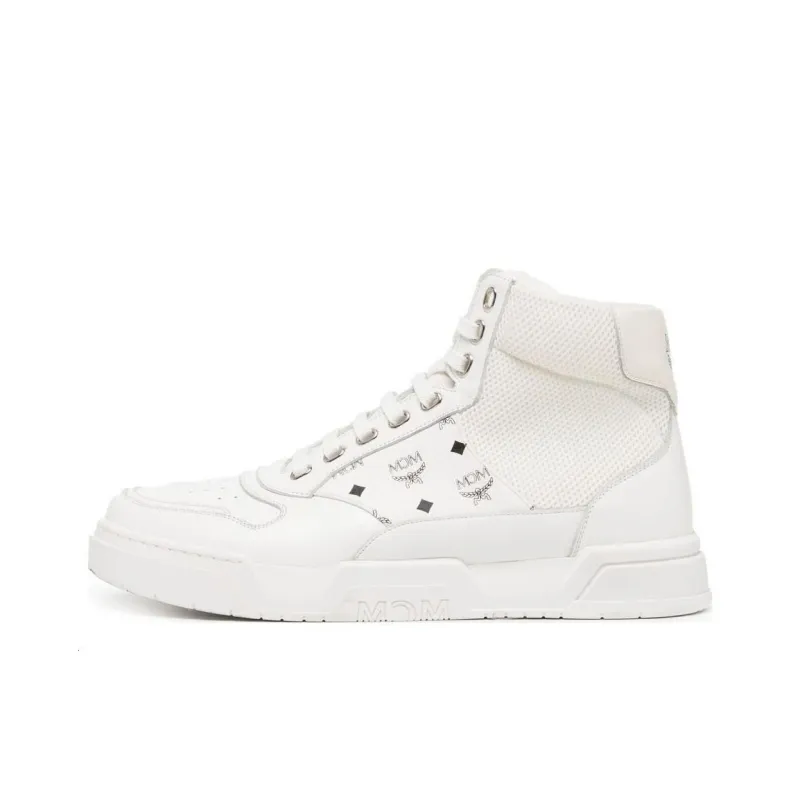 MCM Skyward Monogram High-top Sneakers-0