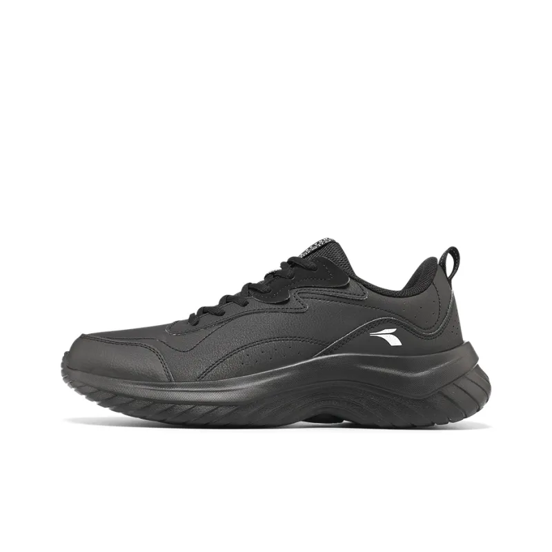 361° Flick Series Cushioning, Wear Resistant Low Top Running Shoes Men's Black-0