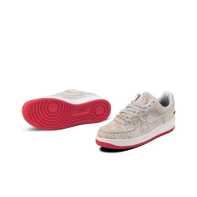 Nike Air Force 1 'Ueno Sakura' Slip Resistant Low Top Skateboard Shoes Men's Beige-3